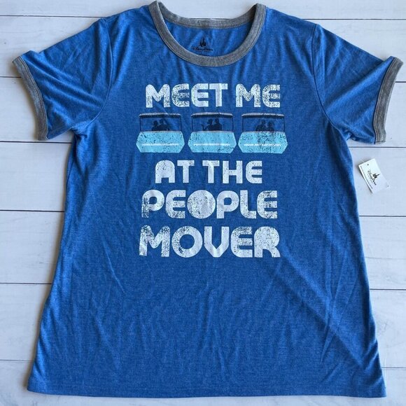 NEW Rare Hard To Find Disney Parks "Meet Me At The People Mover" Shirt - Sz LG - Picture 2 of 8